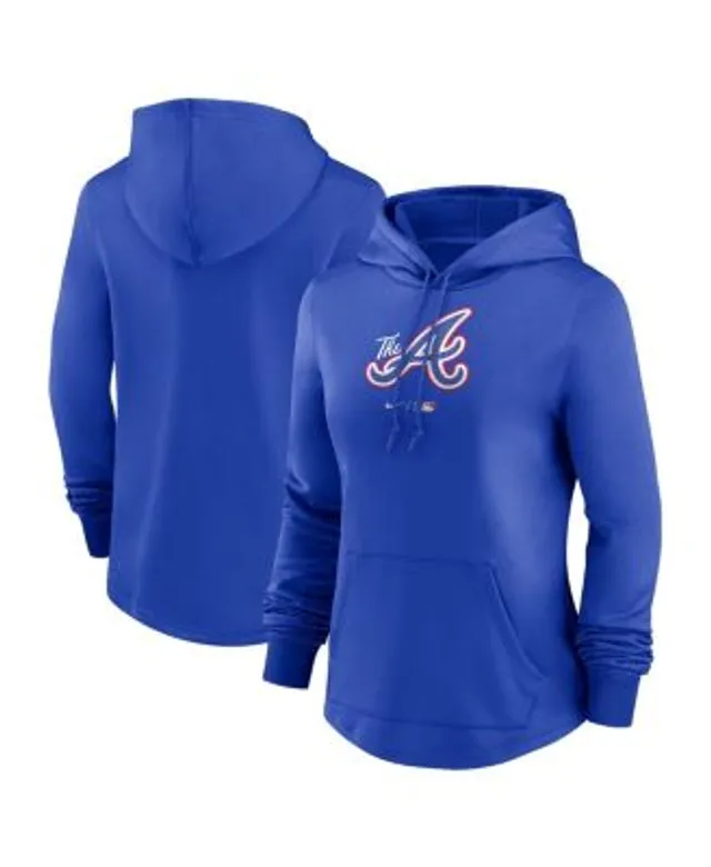 Youth Atlanta Braves Nike Navy Pregame Performance Pullover Hoodie