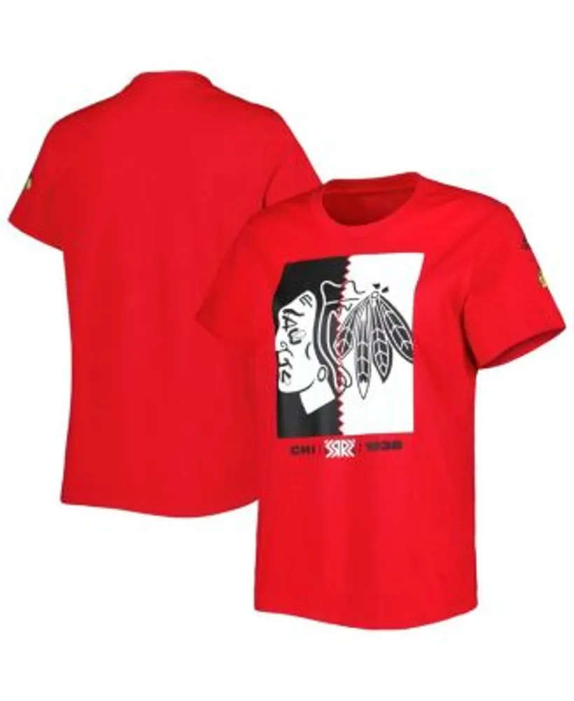 Men's adidas Red Chicago Blackhawks Reverse Retro Fresh T-Shirt