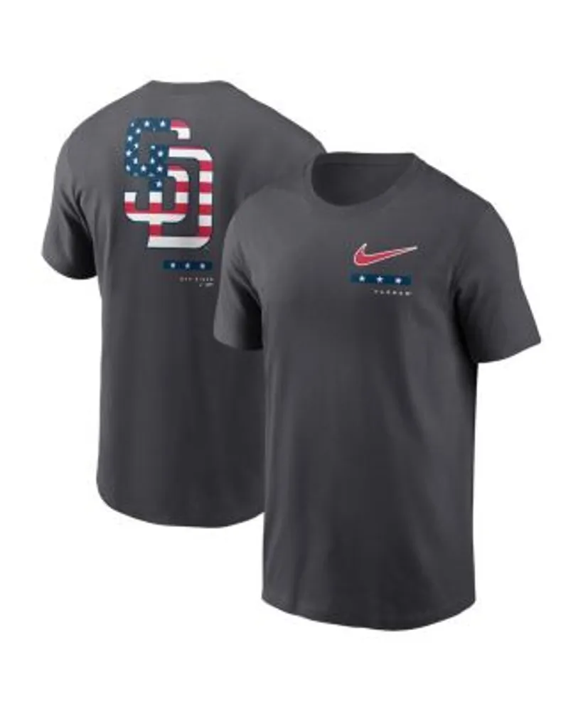 Men's Nike White San Diego Padres Americana Flag T-Shirt