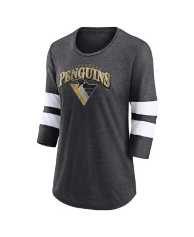 Pittsburgh Penguins Fanatics Branded 2022 Stanley Cup Playoffs Playmaker T- Shirt - Charcoal