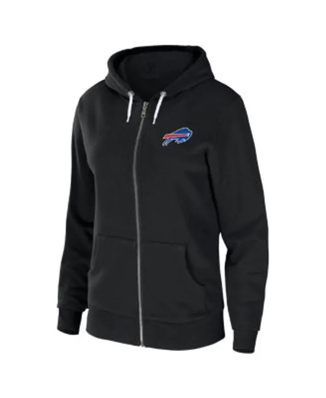 Buffalo Bills New Era Women's Throwback Colorblock Full-Zip Hoodie Jacket -  White/Royal