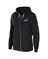 Buffalo Bills WEAR by Erin Andrews Women's Sponge Fleece Full-Zip Hoodie -  Black