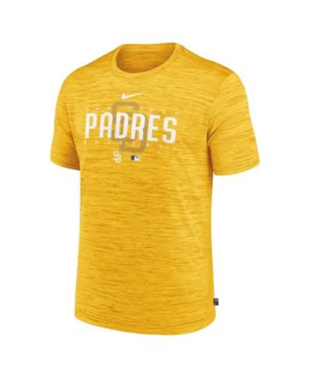 Youth San Diego Padres Nike Brown Authentic Collection Velocity Practice  Performance T-Shirt