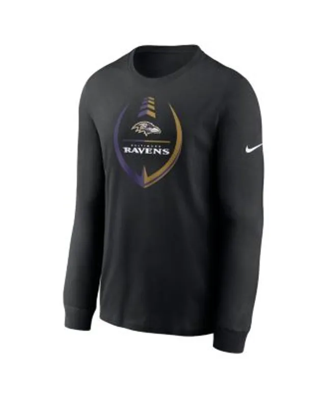 Men's Nike Black Baltimore Ravens Icon Legend Long Sleeve T-Shirt