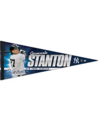 Giancarlo Stanton New York Yankees Unsigned Poses with the Ted
