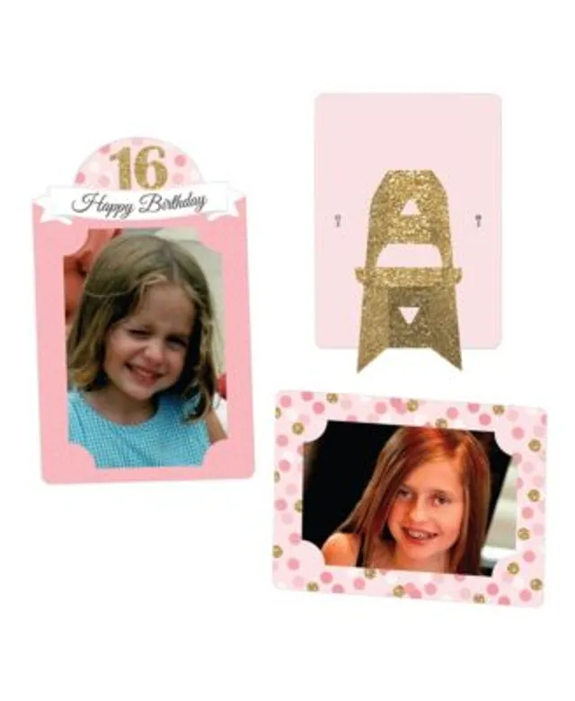 Big Dot Of Happiness Sweet 16 Birthday Party 4x6 Picture Display