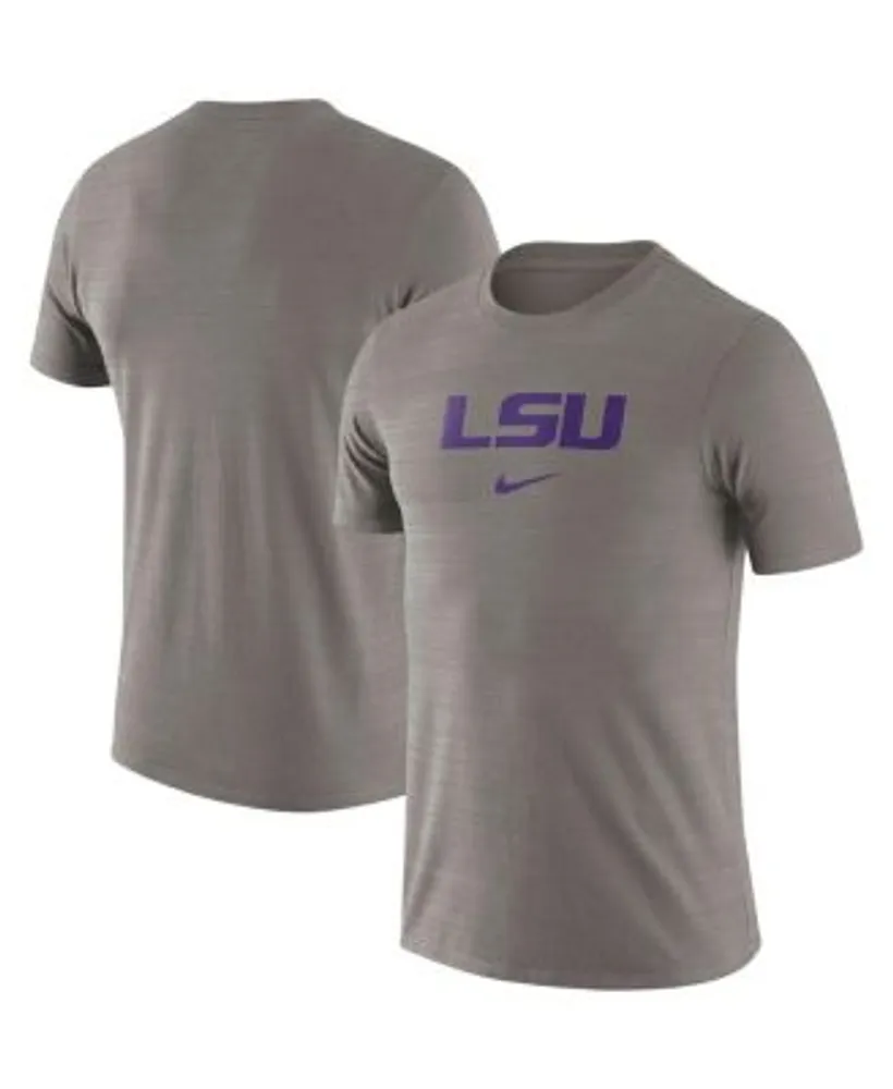 LSU Tigers Nike Dri-Fit Gray Short Sleeve T-Shirt Mens Sz Medium