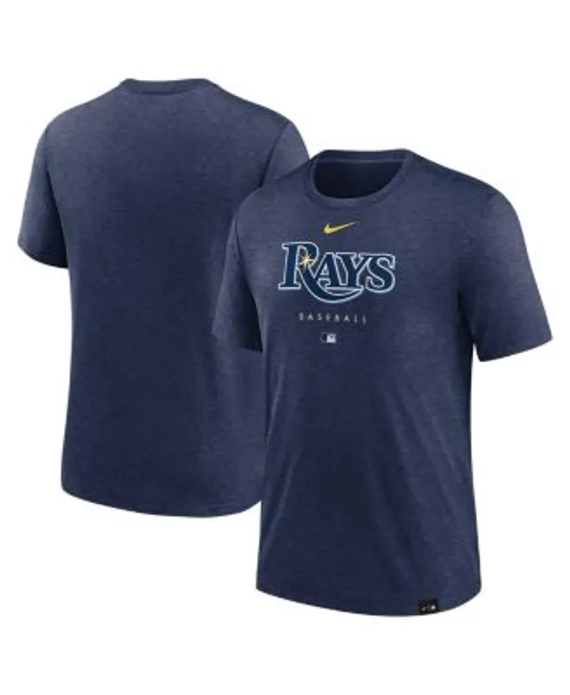 Women's Nike Light Blue Tampa Bay Rays Team Color Tri-Blend 3/4-Sleeve  Raglan T-Shirt