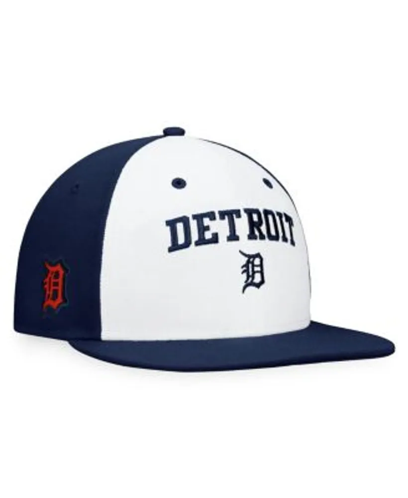 Detroit Tigers Fanatics Branded Big Logo Two-Tone Snapback Hat - Navy/Orange