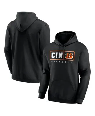 Nike Men's Black Cincinnati Bengals Short Sleeve Pullover Hoodie