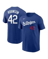 Men's Nike Royal Los Angeles Dodgers Jackie Robinson Day Team 42 T-Shirt