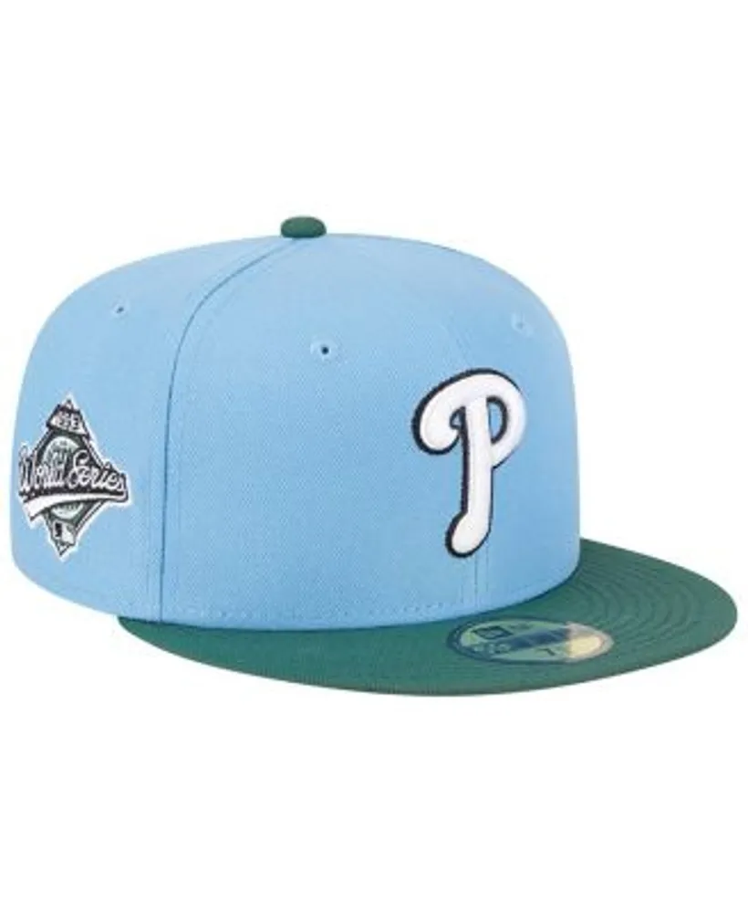 New Era Men's Sky Blue, Cilantro Philadelphia Phillies 1993 World Series  59FIFTY Fitted Hat