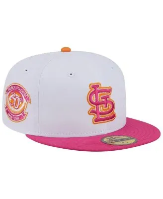 New Era White/coral Chicago White Sox Cooperstown Collection Comiskey Park  75th Anniversary Strawber