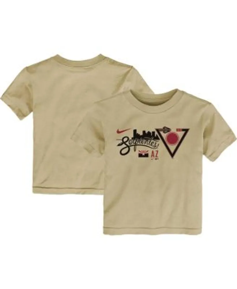 Nike Toddler Boys and Girls Tan Arizona Diamondbacks City Connect Graphic  T-shirt