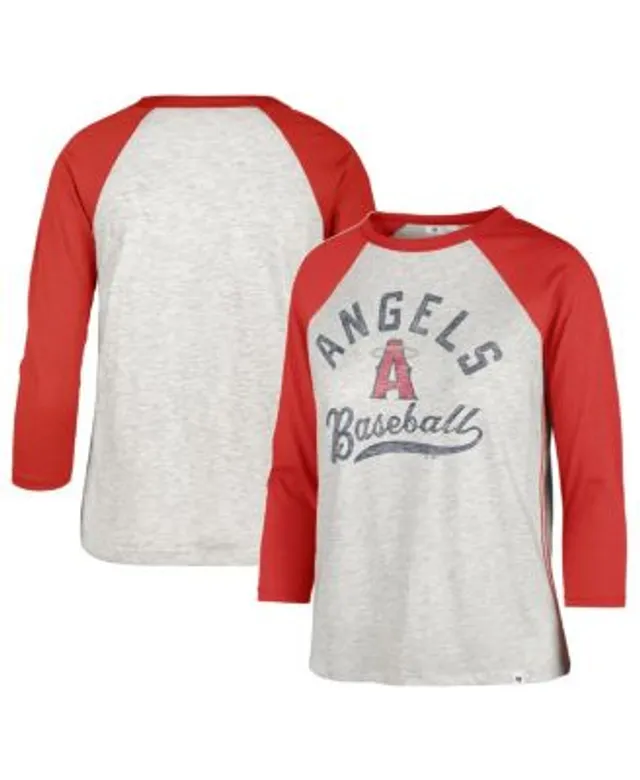 Women's '47 Gray Milwaukee Brewers City Connect Retro Daze Ava Raglan 3/4-Sleeve T-Shirt Size: Small