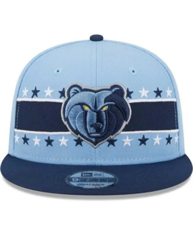 Men's Memphis Grizzlies New Era White/Powder Blue 2-Tone Color Pack 9FIFTY Snapback  Hat