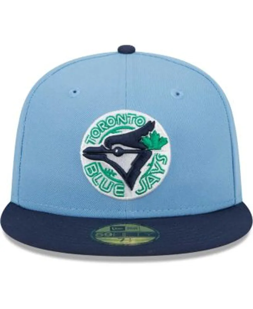 Men's Oakland Athletics New Era Light Blue/Navy Green Undervisor 59FIFTY Fitted  Hat