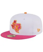 New Era Men's White, Pink Texas Rangers Globe Life Field Inaugural Season  59FIFTY Fitted Hat