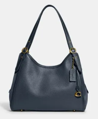 Lori Mixed Leather and Suede Shoulder Bag