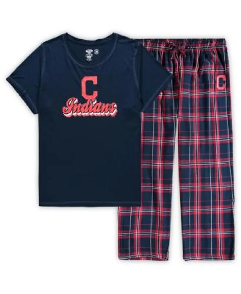 Lids Cleveland Guardians Concepts Sport Badge T-Shirt & Pants Sleep Set -  Navy/Red