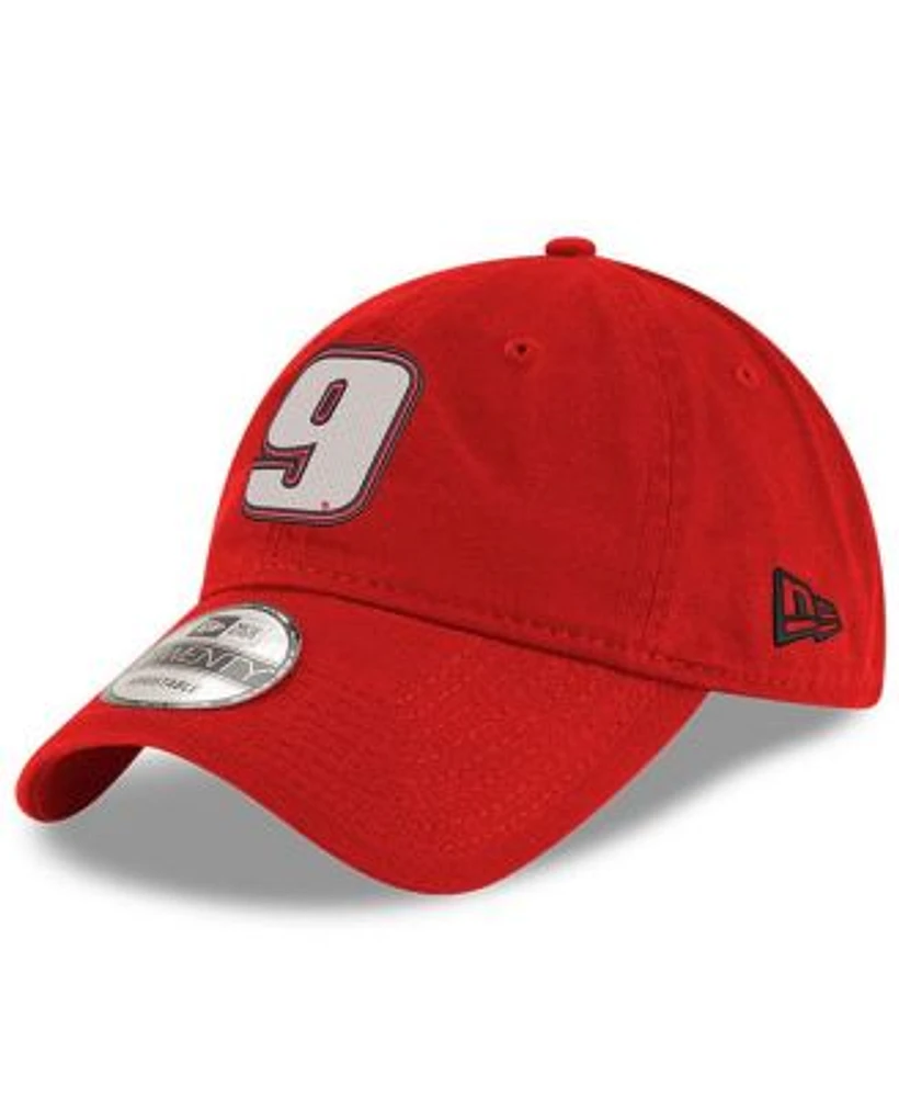 New Era Men's Scarlet Chase Elliott Enzyme Washed 9TWENTY Adjustable Hat |  Hawthorn Mall