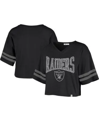 Women's WEAR by Erin Andrews Oatmeal Las Vegas Raiders Long Sleeve