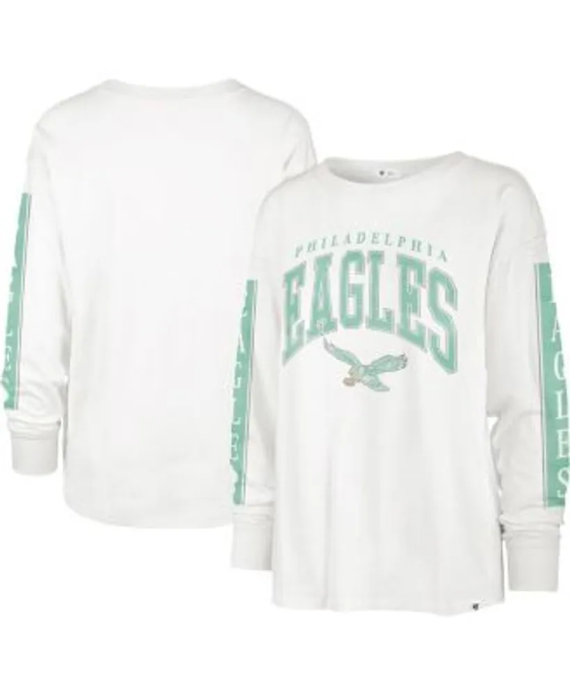 47 Brand Women's White Philadelphia Eagles Statement Long Sleeve T-shirt