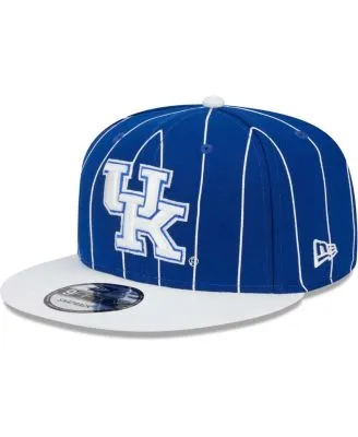 Men's New Era Royal/White Kentucky Wildcats Helmet Head Trapper Knit Hat