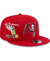 Men's Fanatics Branded Red Tampa Bay Buccaneers Iconic Bucket Hat