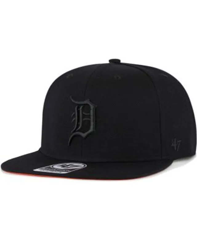 Detroit Tigers Sure Shot Captain Black Snapback - 47 Brand cap