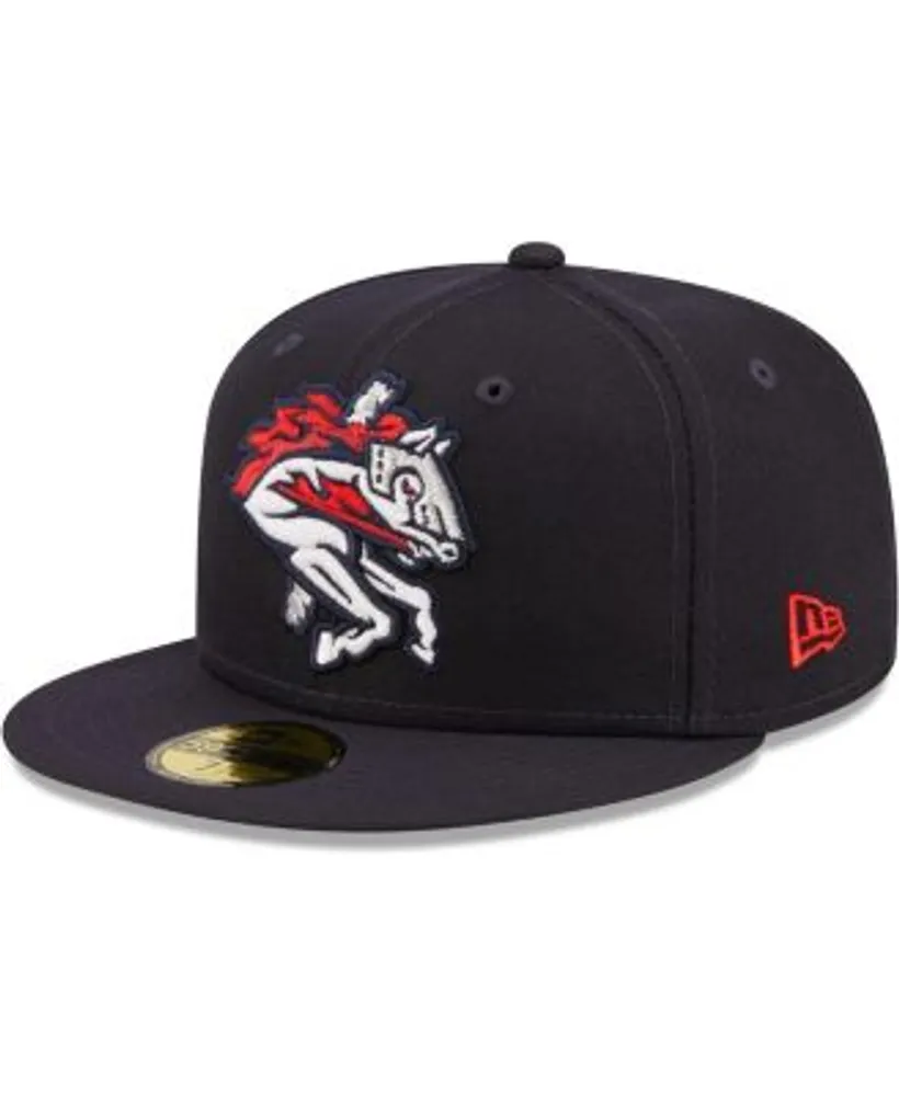 Men's New Era Red Binghamton Rumble Ponies Authentic Collection Alternate Logo 59FIFTY Fitted Hat