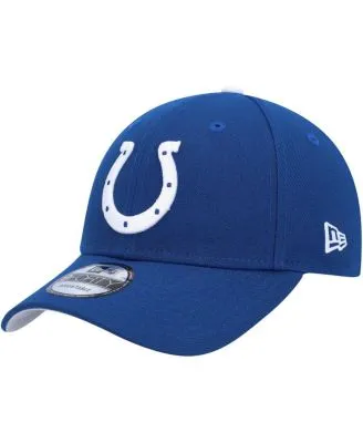 New Era Men's Royal Indianapolis Colts Script 9Fifty Trucker Snapback Hat