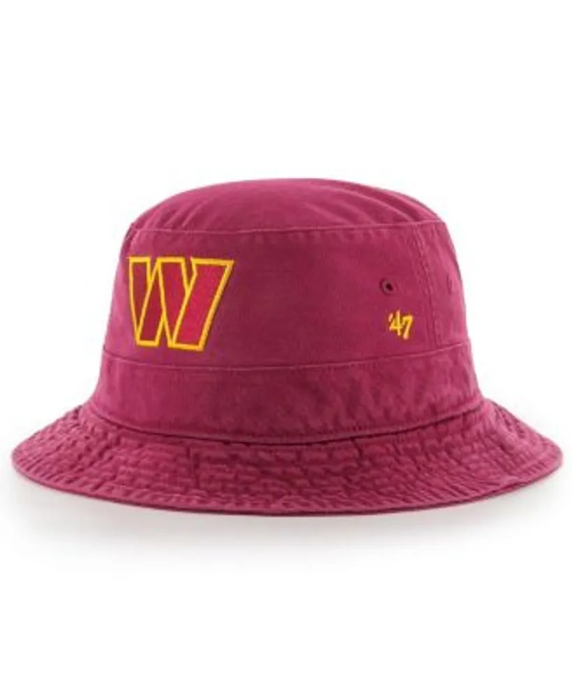 Men's '47 Burgundy Washington Commanders Striped Bucket Hat