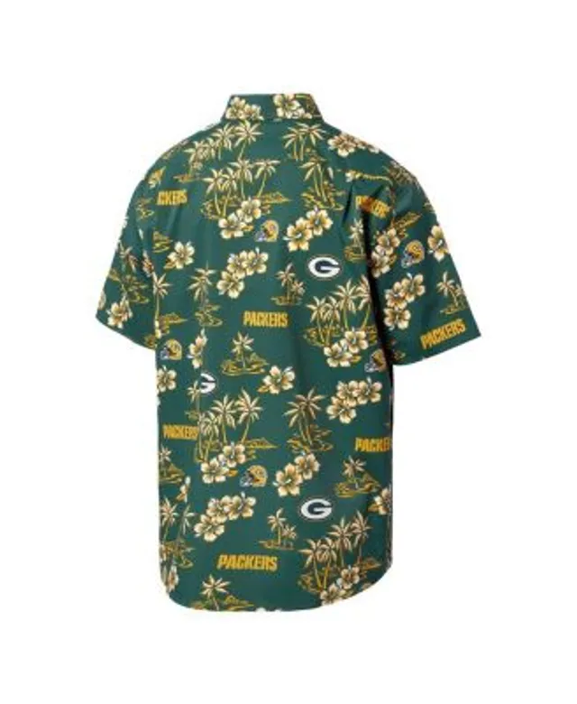 FOCO Men's Green Green Bay Packers Thematic Button-Up Shirt - Macy's