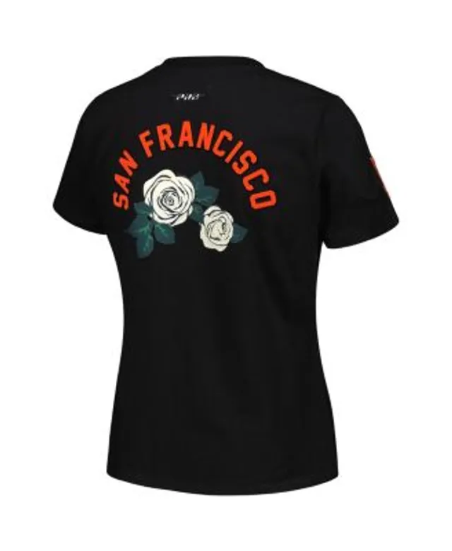 Profile Women's Black San Francisco Giants Plus Wordmark V-Neck T-shirt