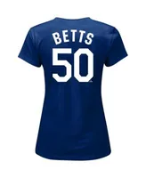 Fanatics Women's Branded Mookie Betts Royal Los Angeles Dodgers Plus Player  Split Body T-shirt