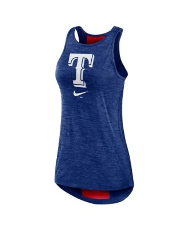 Nike Women's Royal Texas Rangers Right Mix High Neck Tank Top