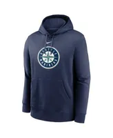 Lids Seattle Mariners Jersey Pullover Muscle Hoodie - Navy