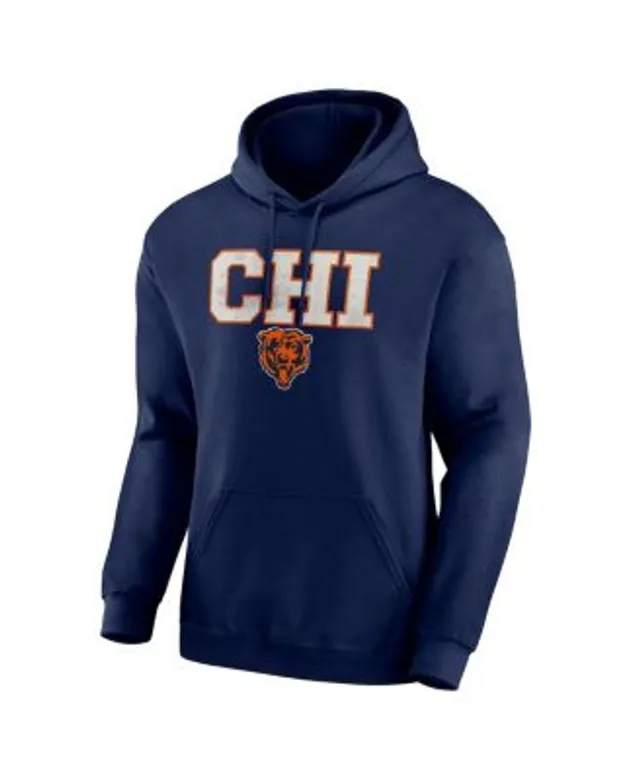 Men's Fanatics Branded Navy Chicago Bears Winter Camp Pullover Hoodie