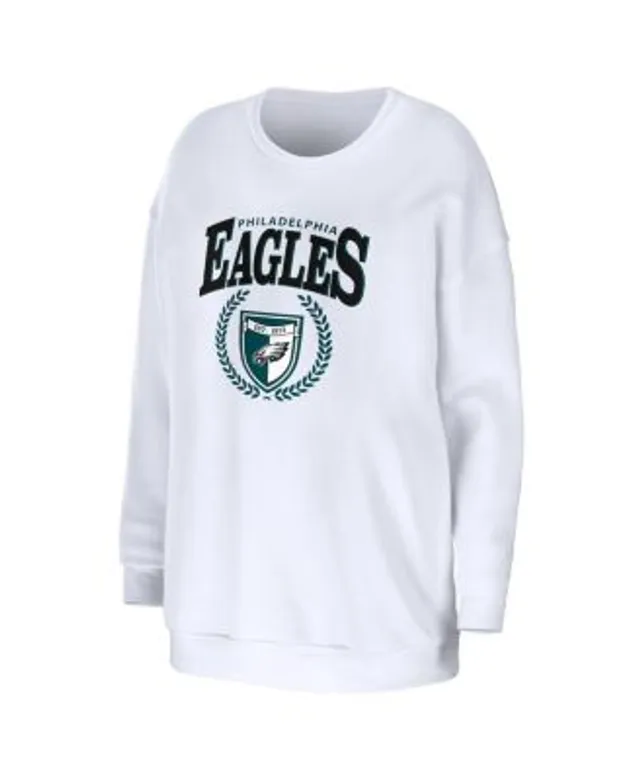 Men's Mitchell & Ness Black Philadelphia Eagles Big Face Pullover