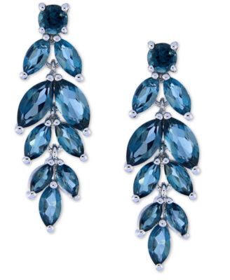Peridot Vine Drop Earrings (6-3/4 ct. t.w.) Sterling Silver (Also Available Garnet, Blue Topaz, Amethyst, and Multi Gemstone)