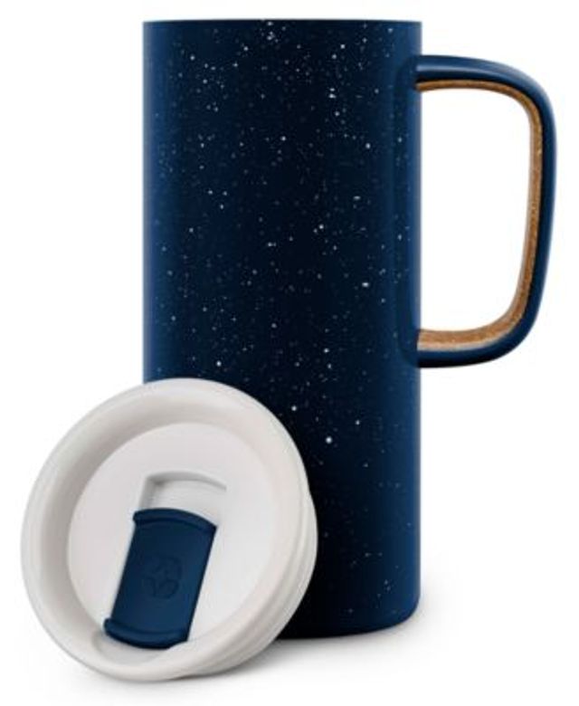 Miri Stainless Steel Travel Mug, Navy Floral