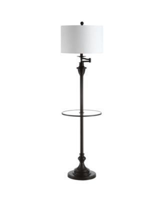 Cora 60" Metal,Glass LED Side Table and Floor Lamp