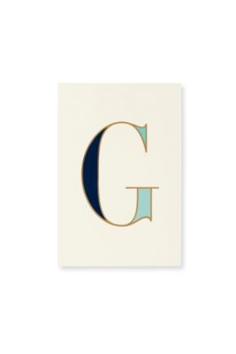 New York It's Personal Initial Collection Notepad, G