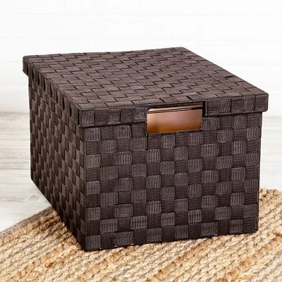 Large Woven File Box