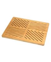 Bamboo Floor and Bath Mat with Non-Slip Rubber Feet