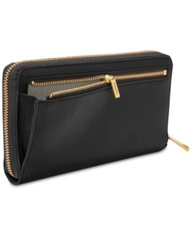 Women's Liza Leather Zip Around Wallet Wristlet