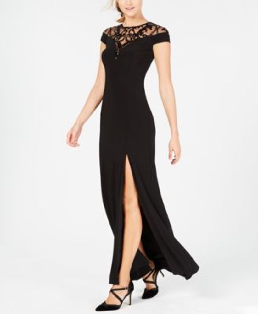 Adrianna Women's Papell Sequin Embellished Illusion-Lace Gown | Hawthorn  Mall