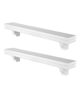 24" Floating Wall Decor Display Ledge Shelves - Set of 2