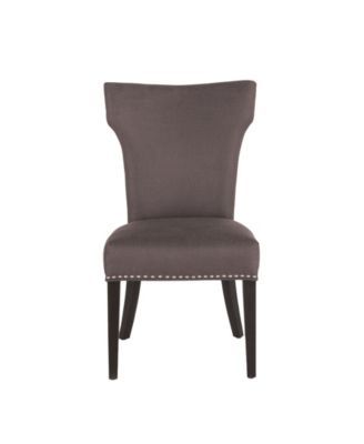 Quincy Charcoal Linen Dining Chairs, Set of 2